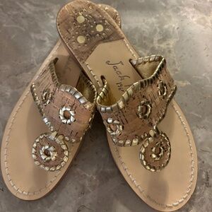 Jack Rogers Leather Flat Sandal